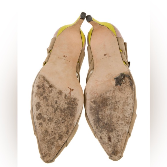 • Preen by Thornton Bregazzi Suede Pumps Yellow size 10 - Picture 5 of 6